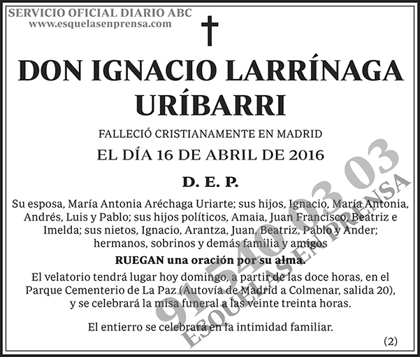 Ignacio Larrínaga Uríbarri